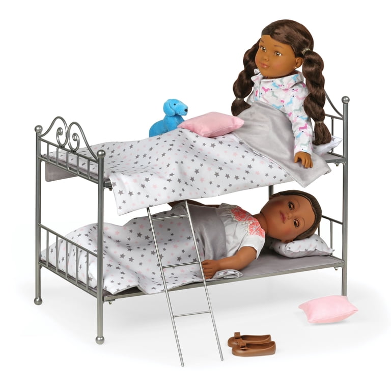 Badger Basket Scrollwork Metal Bunk Bed Doll Furniture photo 4