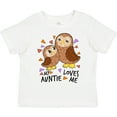 thumbnail image 3 of Inktastic My Auntie Loves Me Cute Owl Family Boys or Girls Toddler T-Shirt, 3 of 5