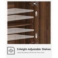 thumbnail image 6 of EYYTHUNG Laundry Wall Cabinets, Farmhouse Wood Storage Cabinet with Doors and Adjustable Shelf Wall Mounted Cabinets, Brown, 6 of 6