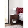 thumbnail image 2 of Maklaine Contemporary Engineered Wood 2 Drawer Nightstand in Cappuccino, 2 of 7