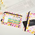 thumbnail image 2 of FORMRS 2 Pack Pencil Pouch for 3 Ring Binder with Clear Window Zipper Case, Yellow Stars Pattern, 2 of 6