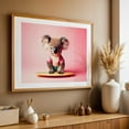 thumbnail image 4 of Koala with surfboard - Photography Animal Surfboard Humor Tropical Oak Framed Wall Art Print 20 x 30 inches, 4 of 6