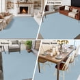 thumbnail image 6 of Sky Blue Large Area Rugs for Bedroom Living Room, Soft Non Slip Carpet Bedside Rug, Modern Pure Winter Sky Blue Rectangular Floor Cover Kitchen Accent Rug 5'x8' for Dining Room/Office, 6 of 9