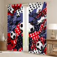 thumbnail image 2 of Feelyou Cartoon Football Boys Blackout Curtains Set of 2 (52x84 Each), Art Graffiti Abstract Window Curtains, Soccer Sport Lover Curtains and Drapes, Window Curtains Home Decor, 2 of 6