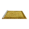 thumbnail image 2 of Ahgly Company Machine Washable Indoor Square Persian Yellow Traditional Area Rugs, 8' Square, 2 of 4