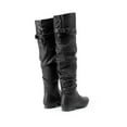 thumbnail image 2 of BURUDANI Women's Over The Knee Thigh High Winter Boots Color BLACK-PU, Size 8.5, 2 of 7