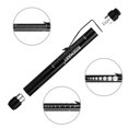 thumbnail image 5 of Pen Light,Led Medical Penlight with Pupil Gauge for Nursing Students, Doctors. Black and Silver with Batteries Included，Black&White, 5 of 5