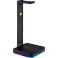 thumbnail image 2 of CORSAIR ST100 RGB Premium Headset Stand with 7.1 Surround Sound - 3.5mm and 2xUSB 3.0, 2 of 4