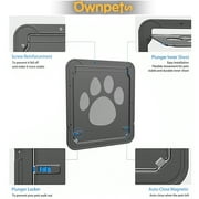 Ownpets Lockable Pet Screen Door, with Magnetic Locking Function, Plastic Door for Dog and Cat