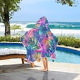 thumbnail image 3 of Yayeee Kids Hooded Towel with Hand Pockets Beach Soft Absorbent Bath Wrap 50 x 23.5 inch, Colorful Starfish, 3 of 5