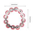 thumbnail image 4 of KONTONTY 1Pack Bike Chain Fidget Toy Red Stress Reducer Decompression Anti Anxiety For Adults Kids ADD Users, 4 of 5