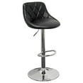 thumbnail image 2 of Best Master Tabouret de Bar Pivotant Réglable en Faux Cuir Noir (Ensemble de 2), 2 of 2