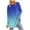 Blue christmas sweatshirts for women clearance under 5$, variant on Black and Friday Sales! Xqxayjr Women's Long Sleeve Shirts With Thumb Holes Lightweight Gradient Ombre Fall Sweaters Tops Dressy Casual Crewneck Pullover Tops Fashion Sweatshirts Clothing