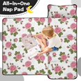 thumbnail image 4 of Pioneer Flower Floral Print Pattern Teens Toddler Nap Mat with Pillow, Sleeping Mat Bag for Preschool Daycare 51"x22", 4 of 6