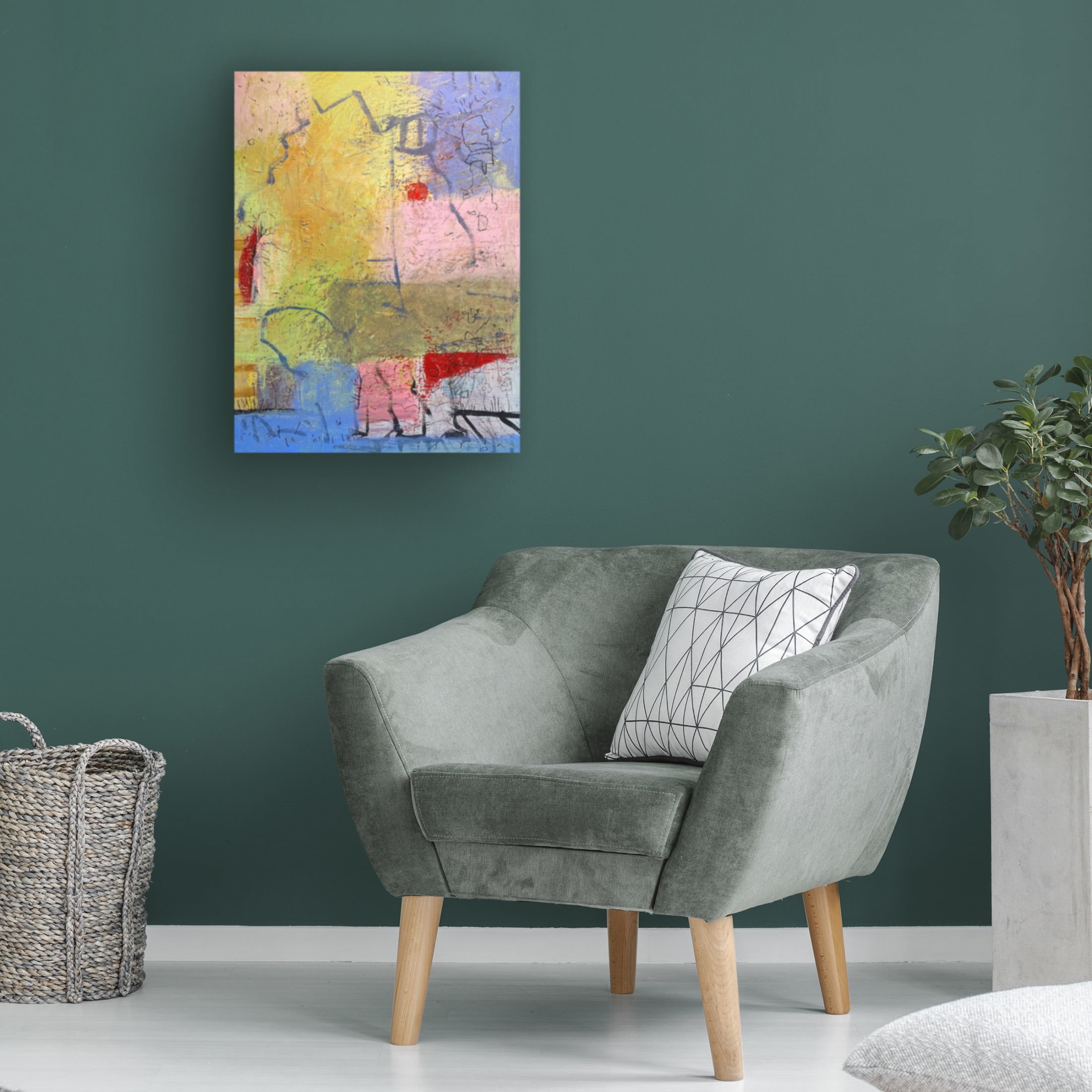 Canvas Wall Art - Randy Noble Fine Art 'Context' Wall Art for Living Room, Bedroom, or Office Décor by Trademark Fine Art - 35 x 47 Inches