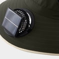 thumbnail image 6 of BRGZLK Boys Cooling Solar Fan Hat Summer 2026 Trendy Quick Drying Adjustable Sun Protection Hats for Outdoor Green Free Size, 6 of 6