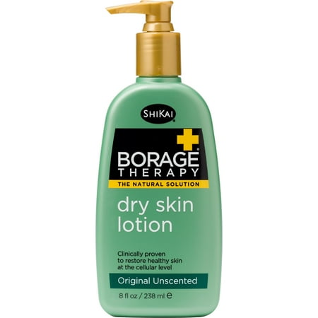 Shikai Hand Body Lotion - Shikai Borage Therapy Dry Skin Lotion, Unscented, 8 Oz
