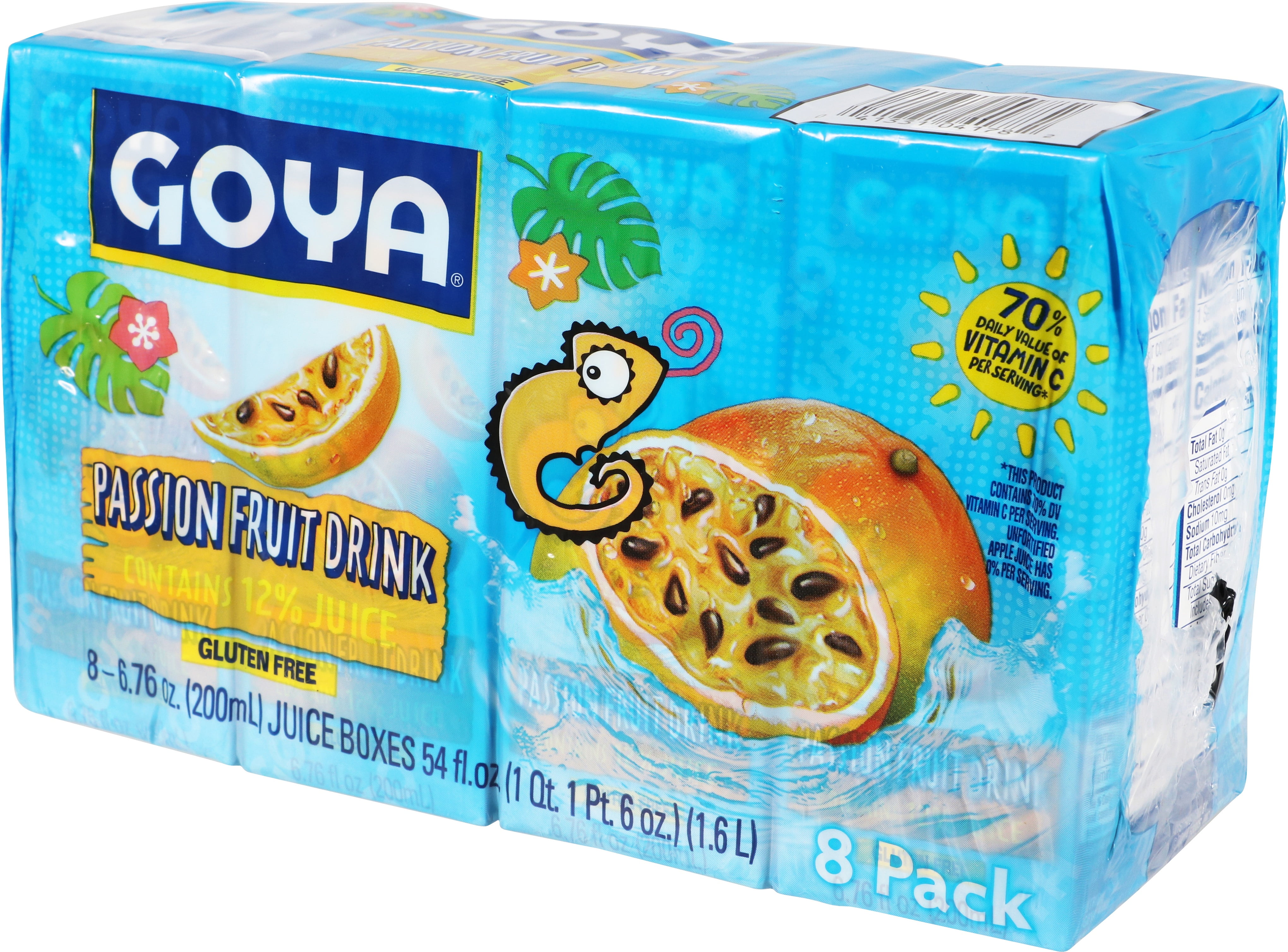 Goya Passion Fruit Drink, 6.76 oz, 8 Pack