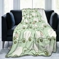 thumbnail image 2 of Frog Print Blanket Funny Frogs Sits on Mushroom Flannel Throw Blankets Super Soft Butterfly Cozy Couch Bed Living Room Travel Picnic for Girls Adult Women Teens 50"x 60", 2 of 5
