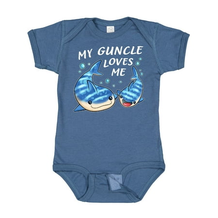 

Inktastic My Guncle Loves Me- Whale Shark Gift Baby Boy or Baby Girl Bodysuit