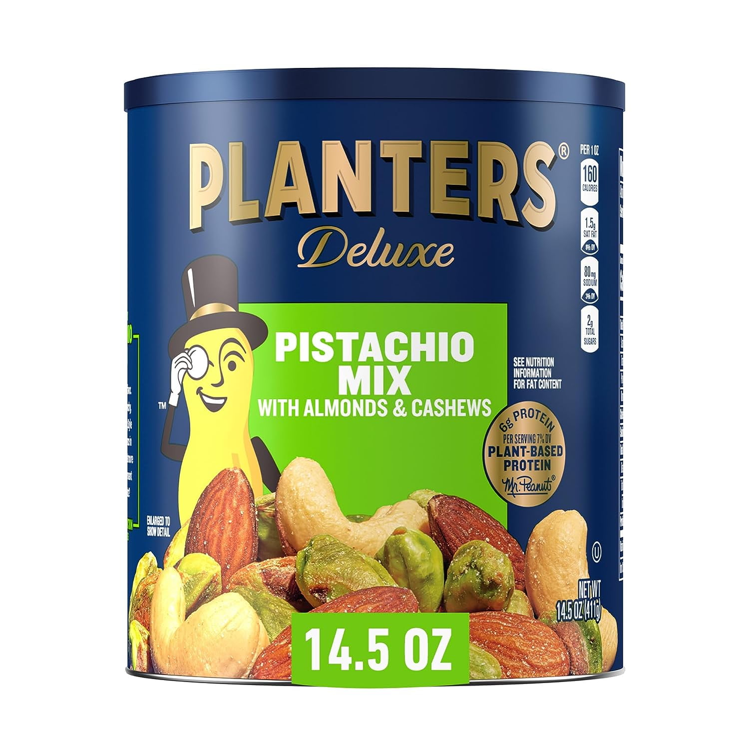 PLANTERS Pistachio Lovers Nut Mix with Pistachios, Almonds & Cashews, 1 LB 2.5 oz Canister