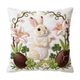thumbnail image 2 of kladzum 18x18 Inch Easter Throw Pillow Covers - Embroidered Decorative Pillow Case for Sofa, Bedroom & Spring Decor, 2 of 6