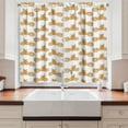 thumbnail image 2 of Ambesonne Motorcycle Kitchen Curtains, Sketchy Choppers, 55"x39", Pale Brown White, 2 of 3