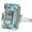 Blue G, variant on Square-Cut Rings, Cubic Zirconia CZ Rings, Wedding Party Statement Solitaire Diamond Anniversary Promise Ring