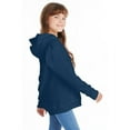 thumbnail image 3 of The Hanes Youth 78 oz EcoSmart 50/50 Pullover Hood - NAVY - S, 3 of 4