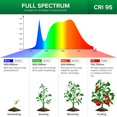 thumbnail image 4 of Lámpara LED de Cultivo SANSI 32W de Espectro Completo, 4 of 8