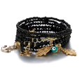 thumbnail image 4 of 4 Set Bohemian Wood Beads Bracelet Set For Women Multilayer Tassel Stackable Beaded Charm Stretch Statement Bracelet Set, 4 of 5