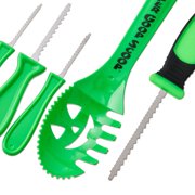Green Plastic Pumpkin Pro Family Pumpkin Carving Kit, by Fun World
