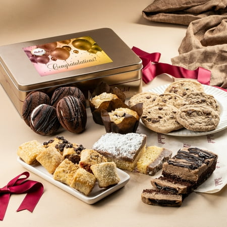 Dulcet Gift Basket Congratulation Baked Goods Gift Box – Luxurious Celebration Gourmet Bakery
