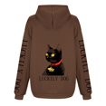thumbnail image 4 of EHQJNJ Sweat à Capuche pour Femmes, Pull Tendance, Imprimé Chat et Chien, Décontracté, à Cordon, Mignon, Graphique, Preppy, 4 of 5
