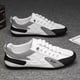 thumbnail image 1 of Zapatos de hombre de primavera y verano, zapatos de lona transpirables, zapatos blancos de moda para todos los partidos, zapatillas de deporte sin cordones, 1 of 6