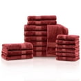 thumbnail image 1 of Rayon from Bamboo 650 GSM 18-Piece Towel Set, 6 Face, 6 Hand, and 6 Bath Crimson, 1 of 1