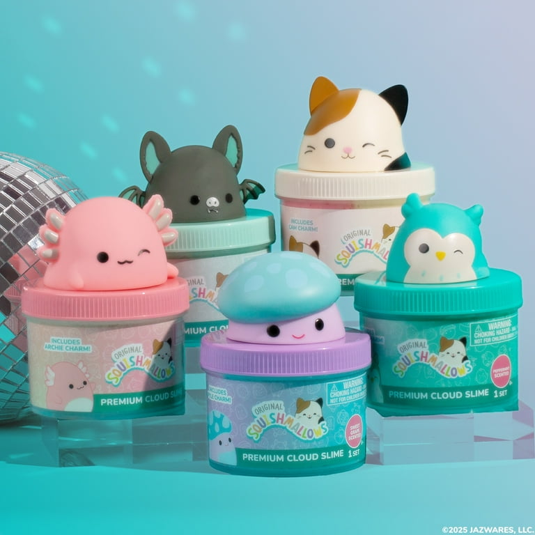 Original Squishmallows™ Scented Slime Jars – 5-Piece Collector's