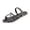 Black, variant on Women's Sparkling Flat Slide Sandals, Elegant Summer Dressy Slippers (Size 5-11)