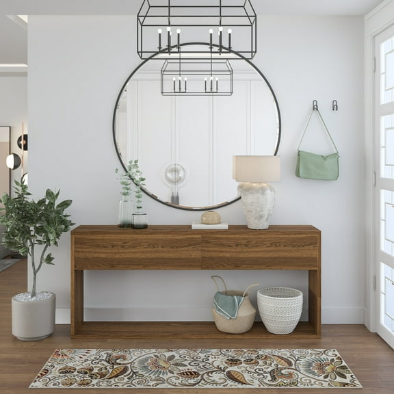 Capri Transitional 2' x 7.7' Ivory and Beige Polypropylene Indoor Area Rug