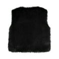 thumbnail image 5 of ClodeEU Women's Winter Warm Sleeveless Vest ,Cozy Short Loose Faux Fur Waistcoat Jacket Black,Womens Plus S, 5 of 6
