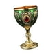 thumbnail image 5 of agua retro en relieve, pequeña para beber, decoración con diamantes imitación, mini cáliz decorativo, vino para cocina, hogar y Verde dorado, 5 of 8