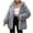 Gray -COAT, variant on Women's Faux Fur Coats Fluffy Oversized Long Sleeve Fuzzy Jackets Winter Warm Thick Hooded Coat Thermal Open Front Shaggy Parka
