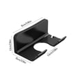 thumbnail image 3 of Hair Dryer Organizer, Wall Mount No Drilling Bathroom Storage Rack, Hair Tool Holder for Cabinet Door, Black, by Zovey, 3 of 6