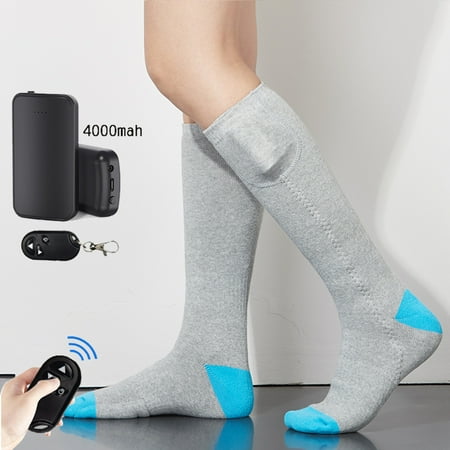 

8 pair Men And Women Unisex Rechargeable Electric Heated Socks Battery Powered Comfortable Winter Socks Sport Outdoor Hunting Camping Hiking Warm Socks Color Random