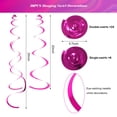 thumbnail image 2 of Lámina Fumwase para decoración con forma de espiral para fiestas, color rosa intenso, 30 unidades, 2 of 7