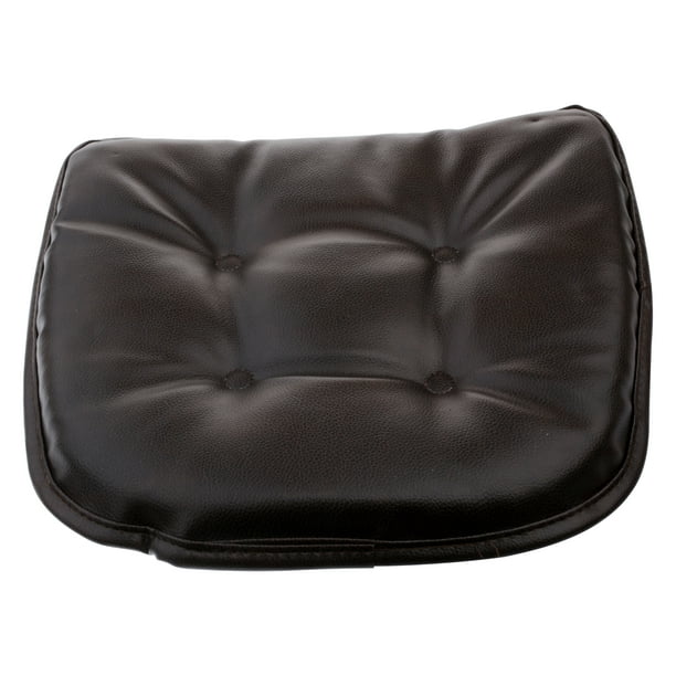 Faux Leather Dark Brown Chair Cushion, Brown Faux Leather Chair Cushions