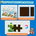 thumbnail image 3 of homicozy Dinosaur Magnetic Puzzles for Kids,36pcs Travel Puzzles for Kids Ages 3-8,Girls Puzzle for Improve Intelligence,Toddler Jigsaw Puzzles,Airplane Activities for Kids Birthday Gifts, 3 of 7