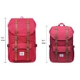 thumbnail image 3 of KAUKKO School Travel mochila para universidad flexible con laptop para 12", 16.1L(nylon/Negro) KAUKKO EP5-7-Red, 3 of 5