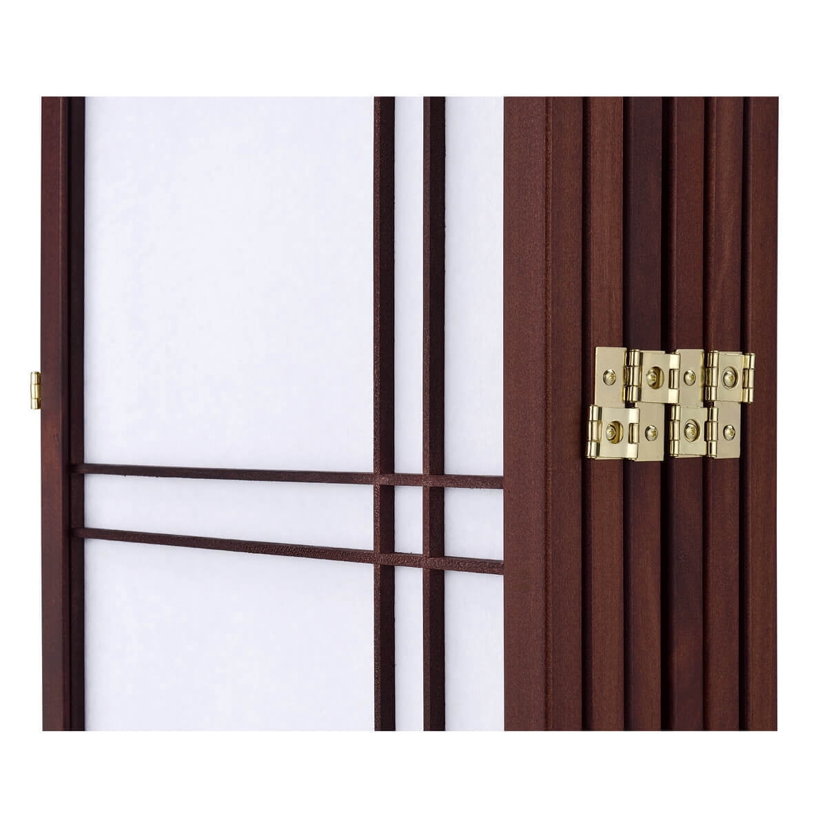 Legacy Decor 5 Panels Room Divider Privacy Screen Lattice Design 5.9 ft Tall x 7.3 ft Wide, Cherry, Freestanding