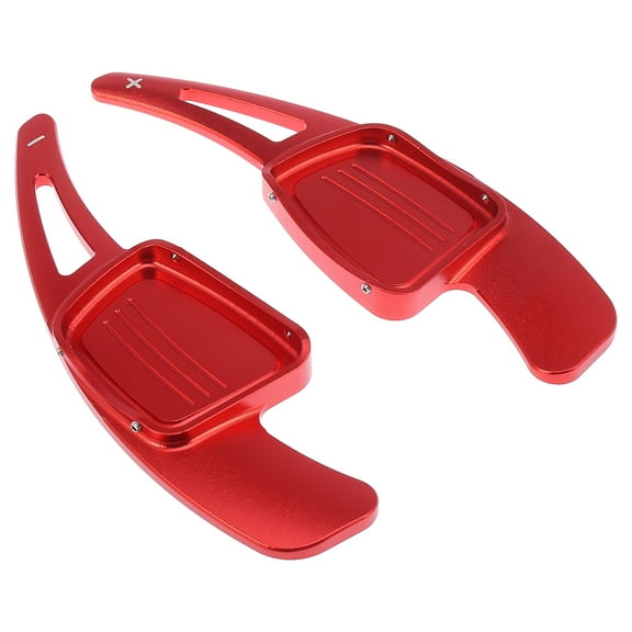 Pair Red Steering Wheel Shift Paddle Shifter Cover for Audi A3 A4L A5 A8 S3 S5 Q5 R8 Q7 TTS Aluminum Alloy
